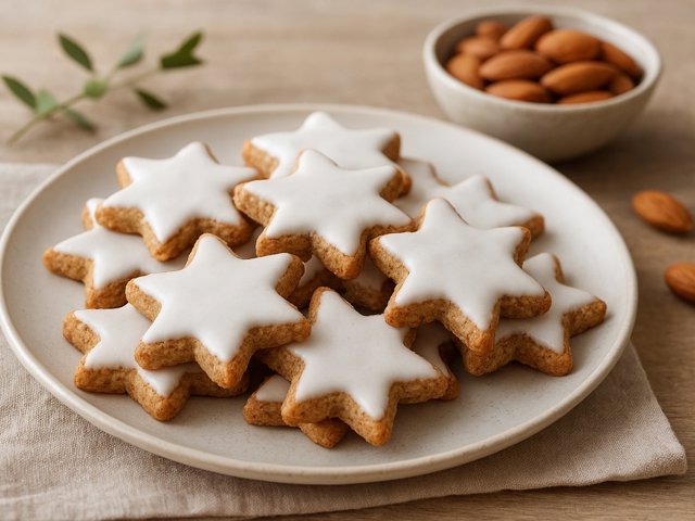 Zimsterne (Cinnamon-Almond Stars)
